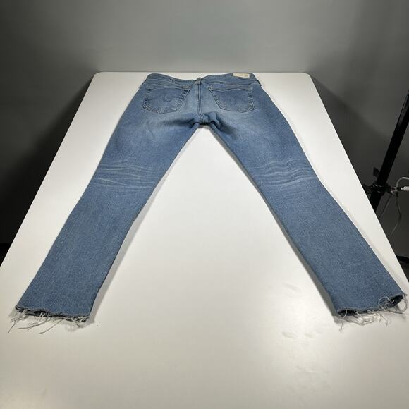 AG Adriano Goldschmied Jeans Womens 28R The Legging Ankle Super Skinny Lght Blue - Picture 11 of 16